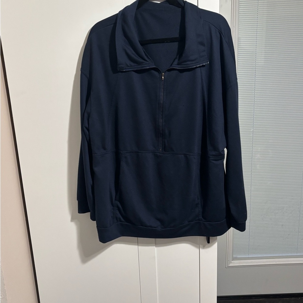 SHEIN Curve Navy Pullover